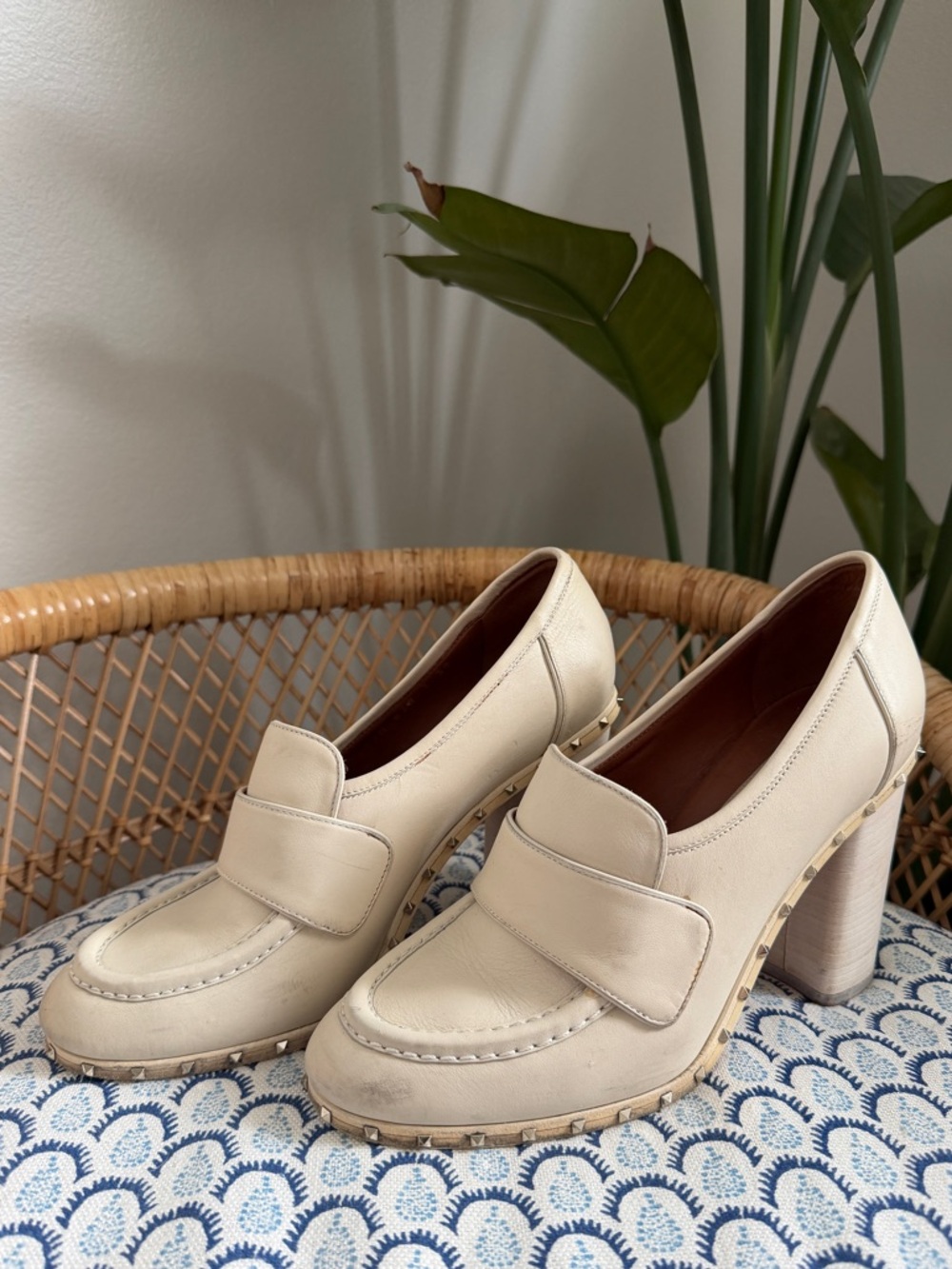 Valentino Garavani Soul Stud Rockstud 100mm Loafers